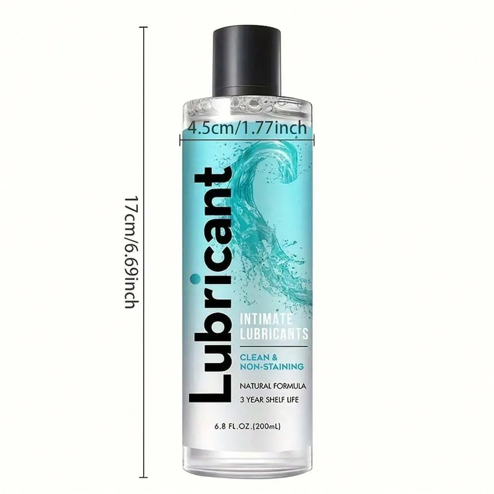 Natural Water Based Lube - Body-friendly Organic Lubricant Flavorless Zero Residue