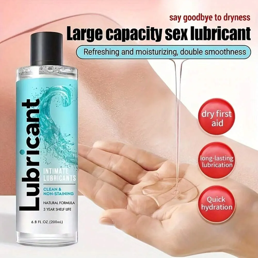 Natural Water Based Lube - Body-friendly Organic Lubricant Flavorless Zero Residue