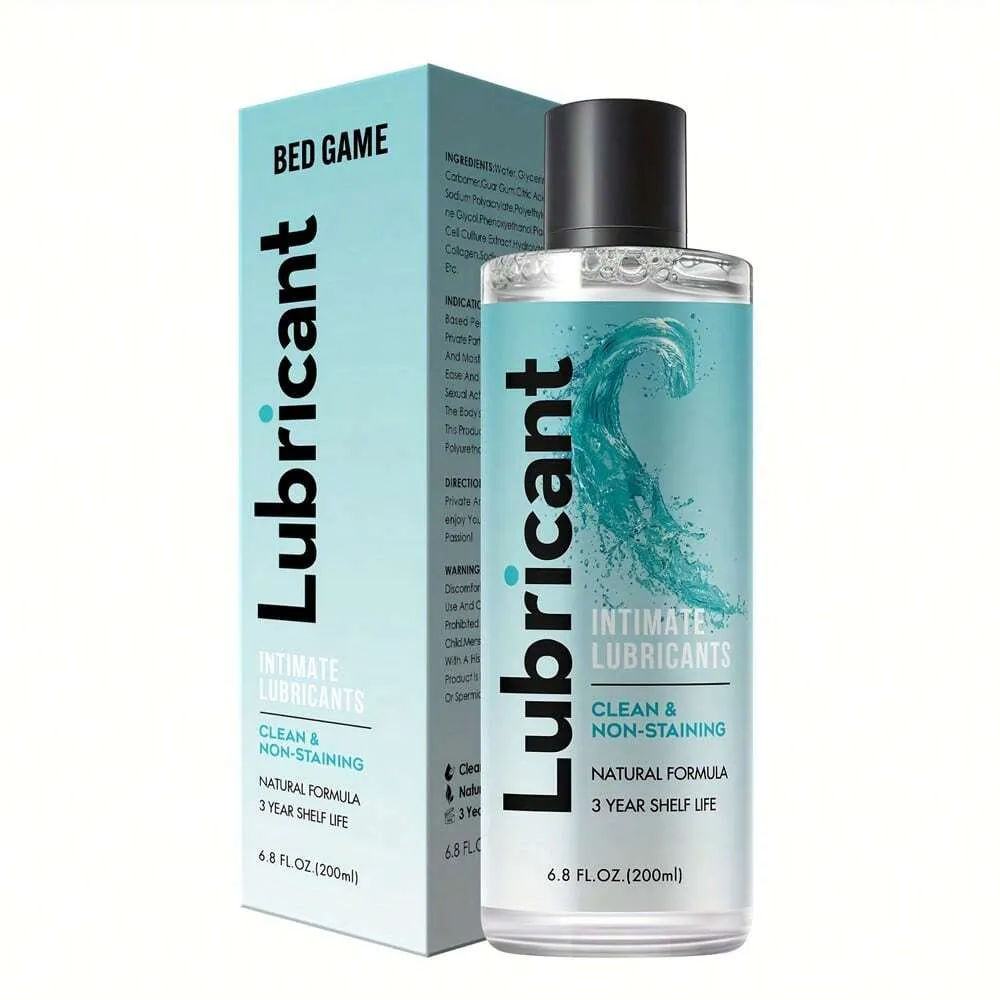 Natural Water Based Lube - Body-friendly Organic Lubricant Flavorless Zero Residue