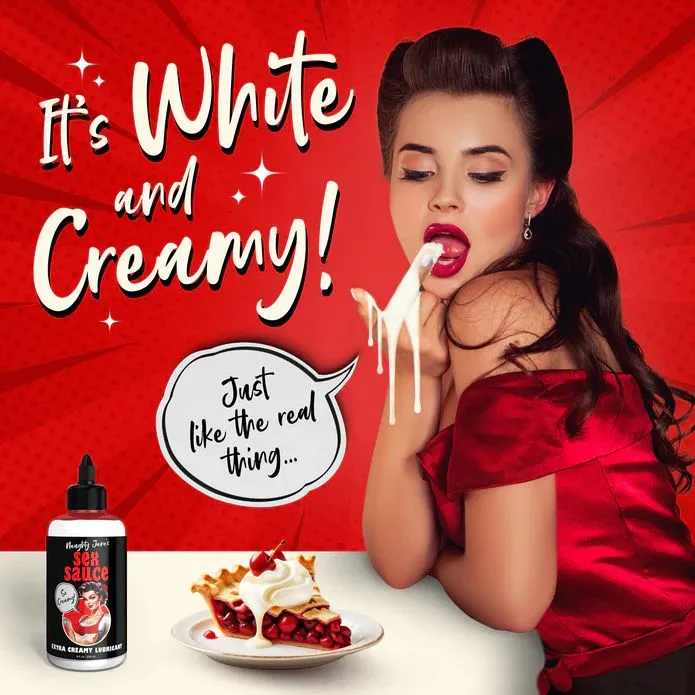 Naughty Jane's Creamy Cum Sex Sauce Lubricant 8oz