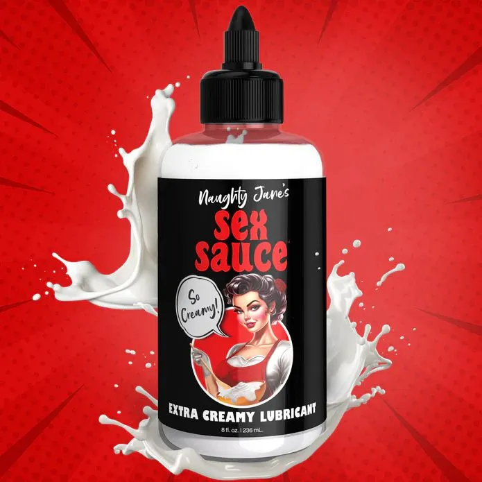 Naughty Jane's Creamy Cum Sex Sauce Lubricant 8oz