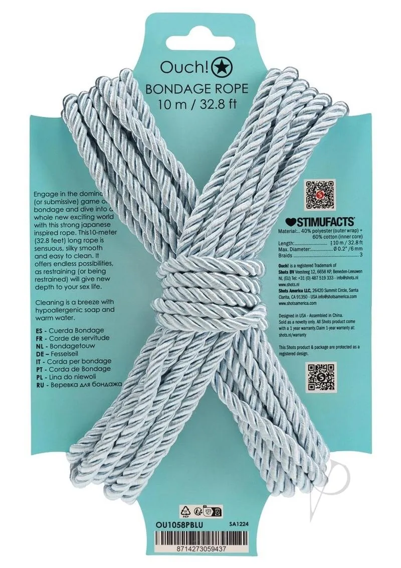 Ouch Bondage Rope 10 Meter Blue