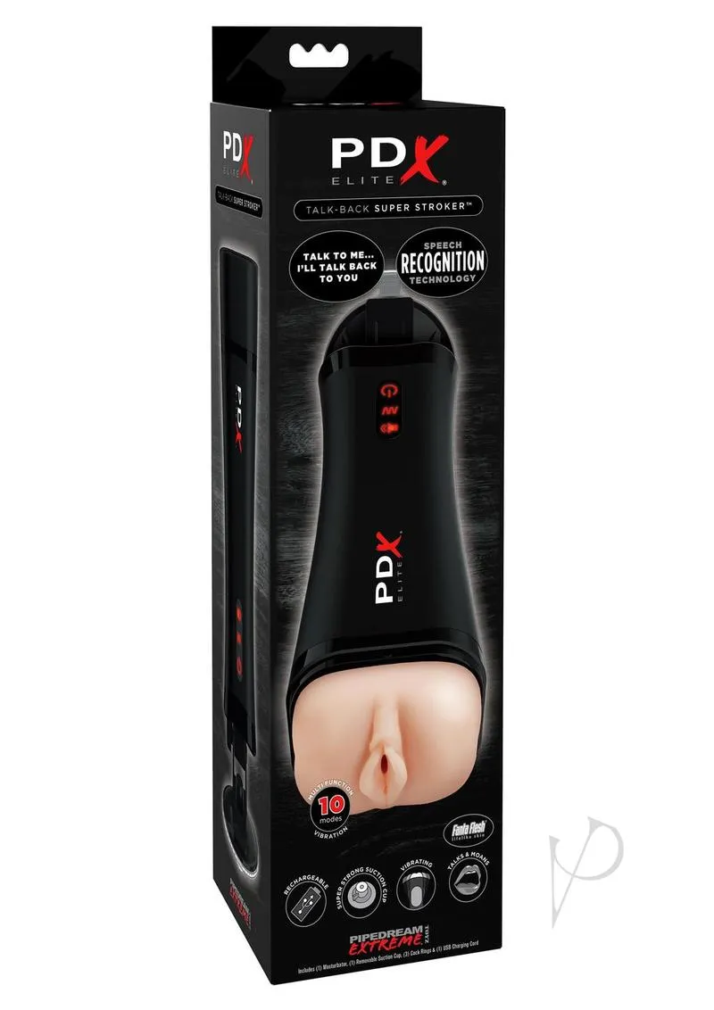 Pdx Elite Talk Back Super Stroker