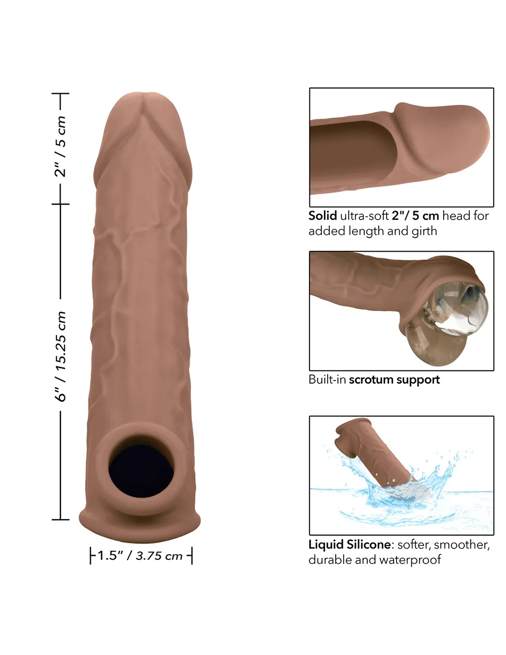 Performance Maxx Silicone Life-Like Extension 8inch
