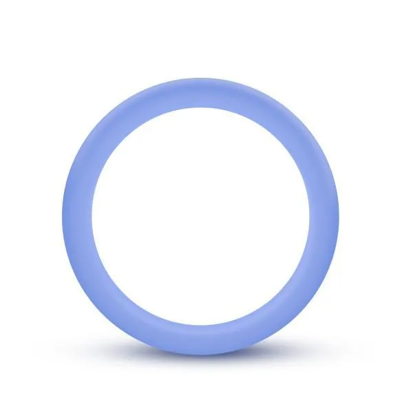 Performance Silicone Glow in the Dark Cock Ring - Blue