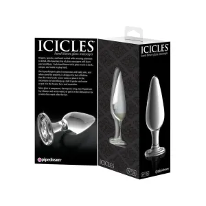 Pipedream Icicles No 26 Clear Glass Butt Plug