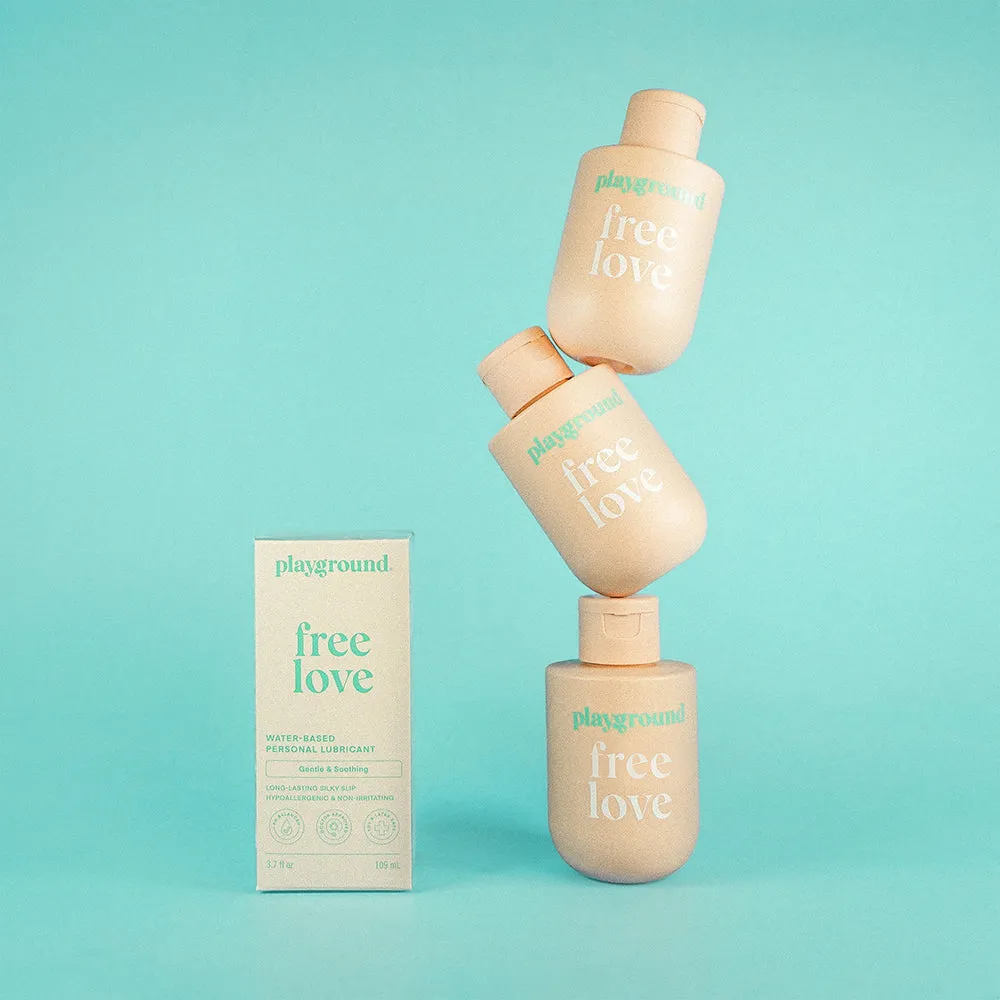 Playground Free Love Extra-Gentle Water-Based Personal Lubricant 3.7 oz.