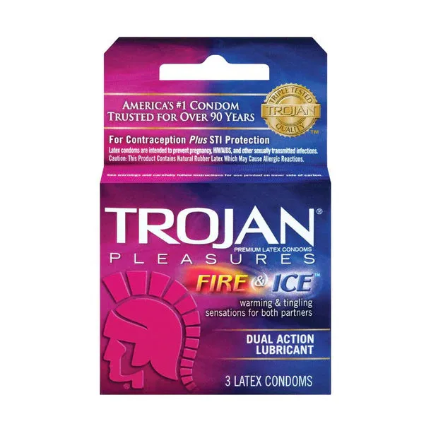Pleasures Fire & Ice Condoms by Trojan