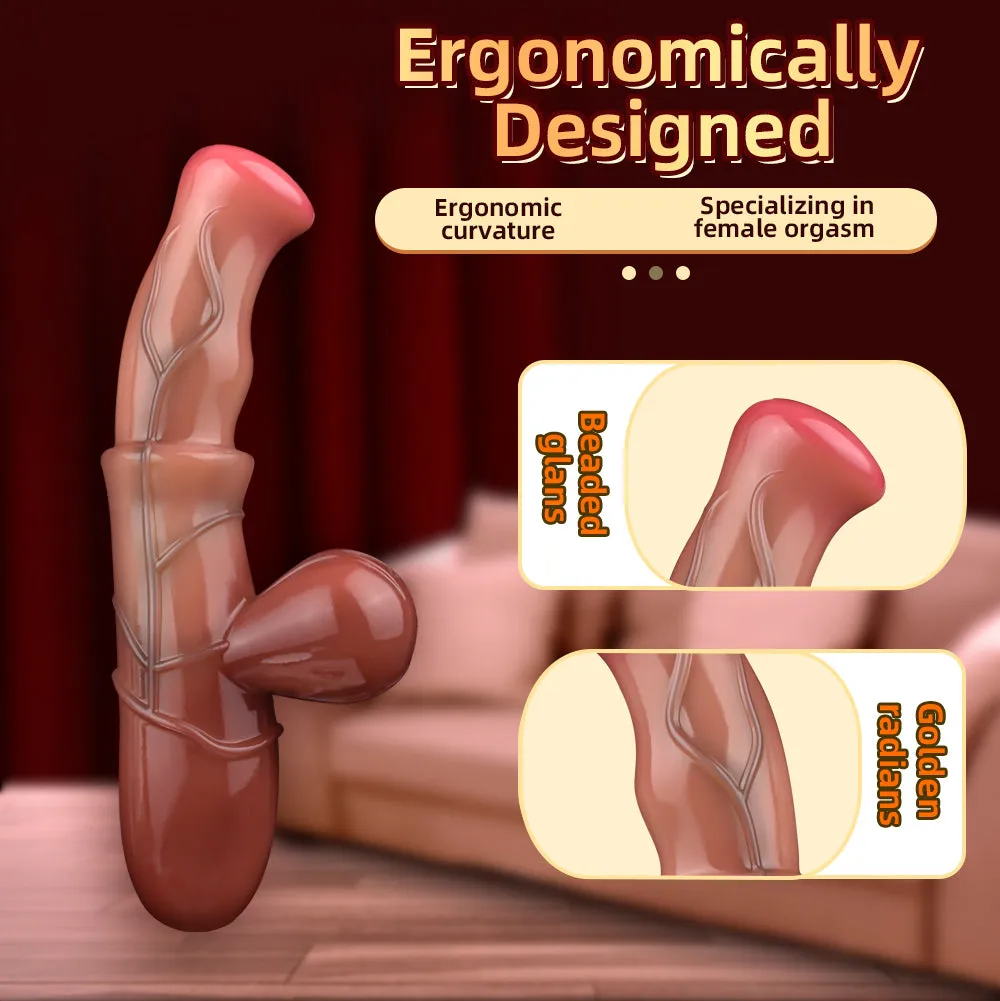 Pocket Vibrating Dildo Anal Butt Plug - Double End G-Spot Clit Vibrator Female Sex Toys