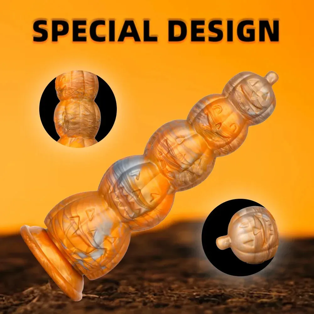 Pumpkin Monster Dildo Anal Plug - Big Fantasy Dildos Buttplug Vagina Prostate Massager