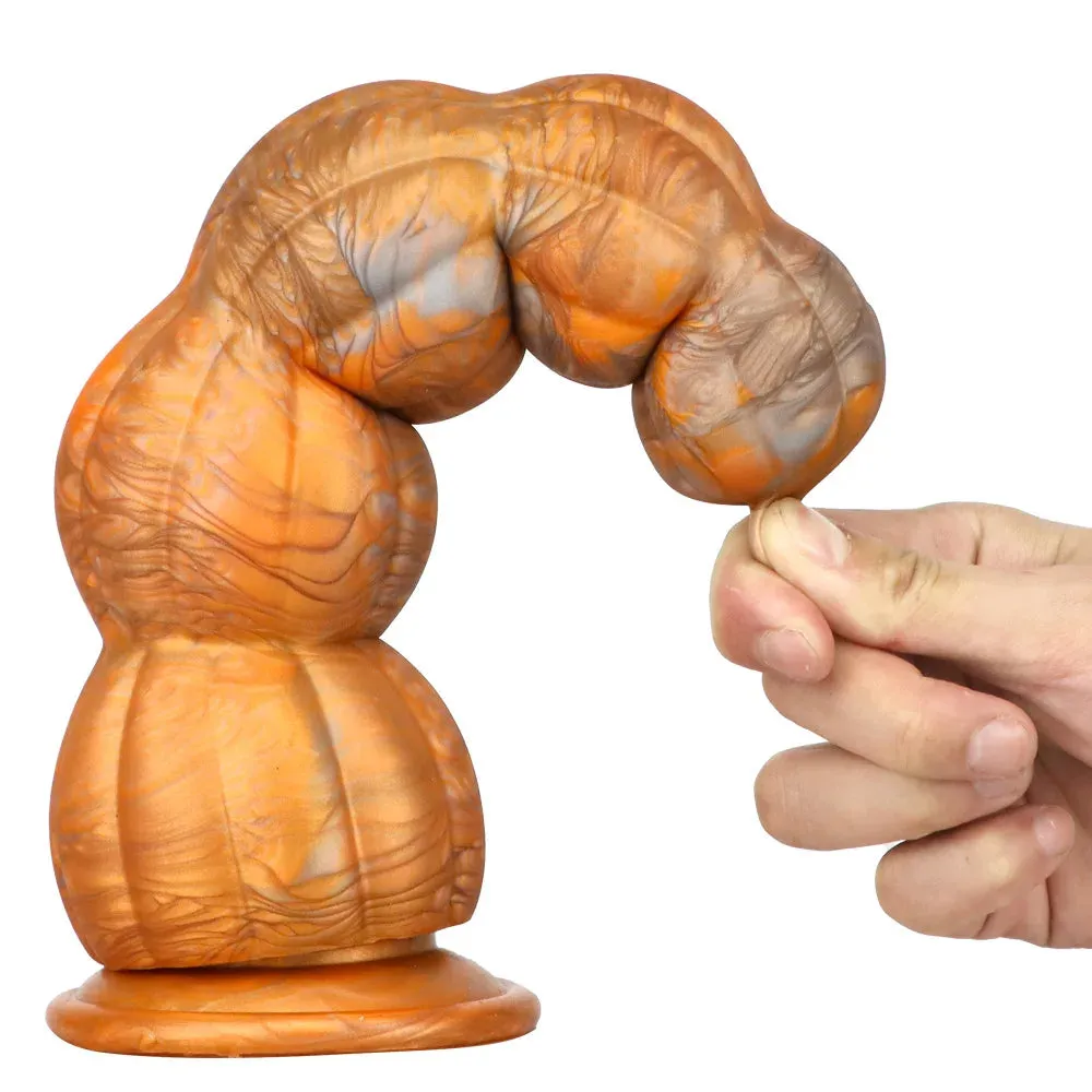 Pumpkin Monster Dildo Anal Plug - Big Fantasy Dildos Buttplug Vagina Prostate Massager