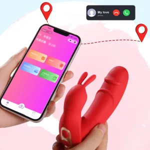 Rabbit Clit Vibrator - APP Controlled G Spot Vibrator Clit Stimulator Female Sex Toy