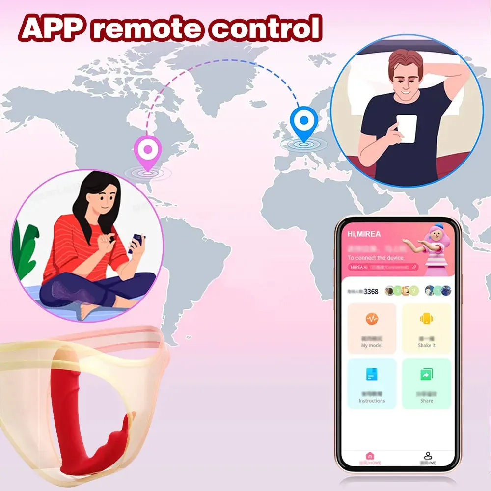 Rabbit Clit Vibrator - APP Controlled G Spot Vibrator Clit Stimulator Female Sex Toy