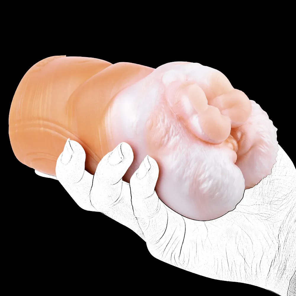 Raccoon Pocket Pussy Male Masturbator - Fantasy Animal Dual Vaginas Penis Masturbation Cup