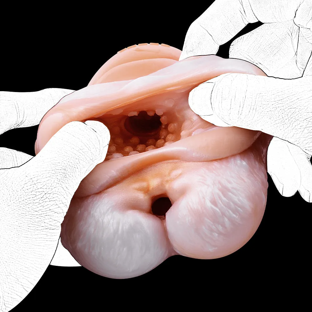 Raccoon Pocket Pussy Male Masturbator - Fantasy Animal Dual Vaginas Penis Masturbation Cup