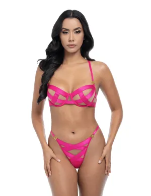 Raelynn Elastic and Mesh 2pc Set