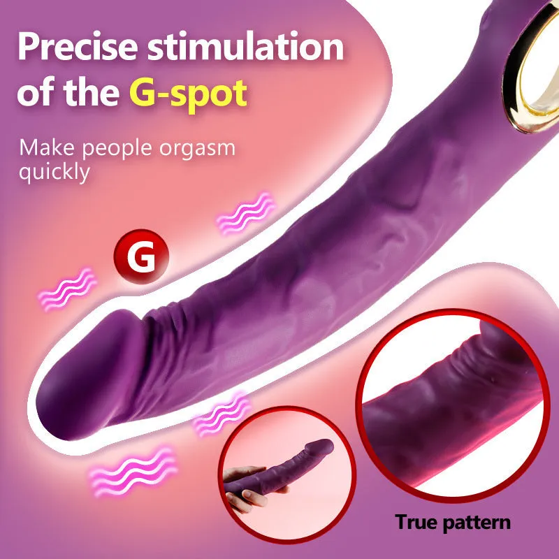 Realistic Dildo G Spot Vibrator - Lifelike Anal Dildo Vagina Clit Stimulator - Domlust