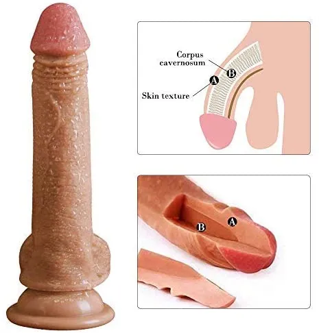 Realistic Dildo with Strong Suction Cup - 7 inch