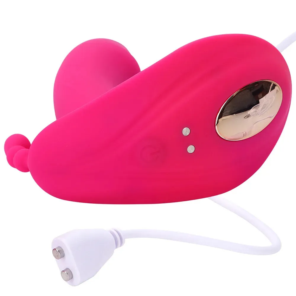Realistic Vibrating Dildo Clit Sucking Anal Beads Women Vibrator - 3-in-1 Remote Control Female Sex Toy