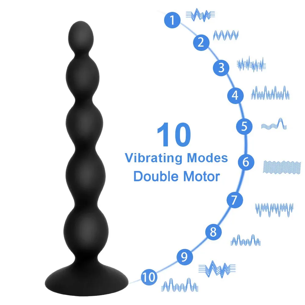 Remote Control Anal Beads - Vibrating Butt Plug Prostate Massager