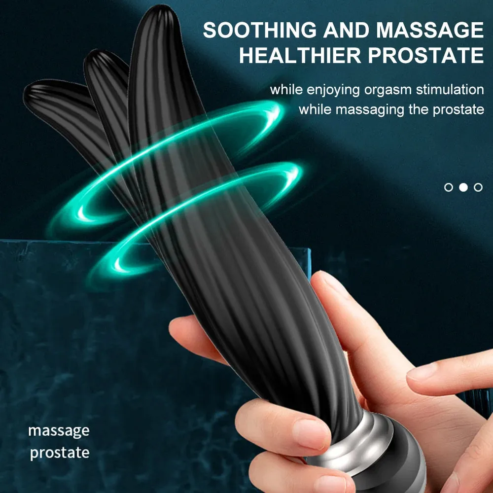 Remote Control Prostate Massager - 360° Rotation Clamping Butt Plug Anal Toys