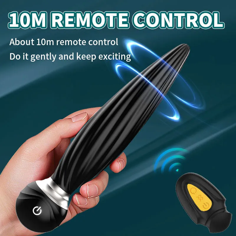 Remote Control Prostate Massager - 360° Rotation Clamping Butt Plug Anal Toys