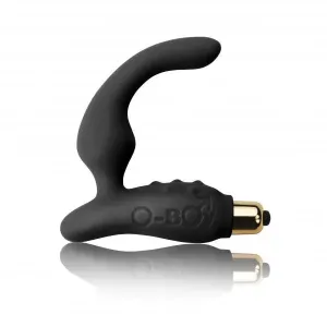 Rocks off Oboy 7 Black Silicone Prostate Massager with Removable Bullet