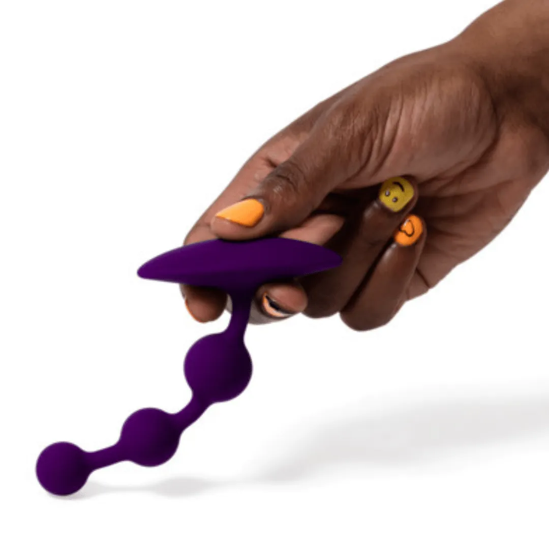 Romp Amp Flexible Purple Anal Beads