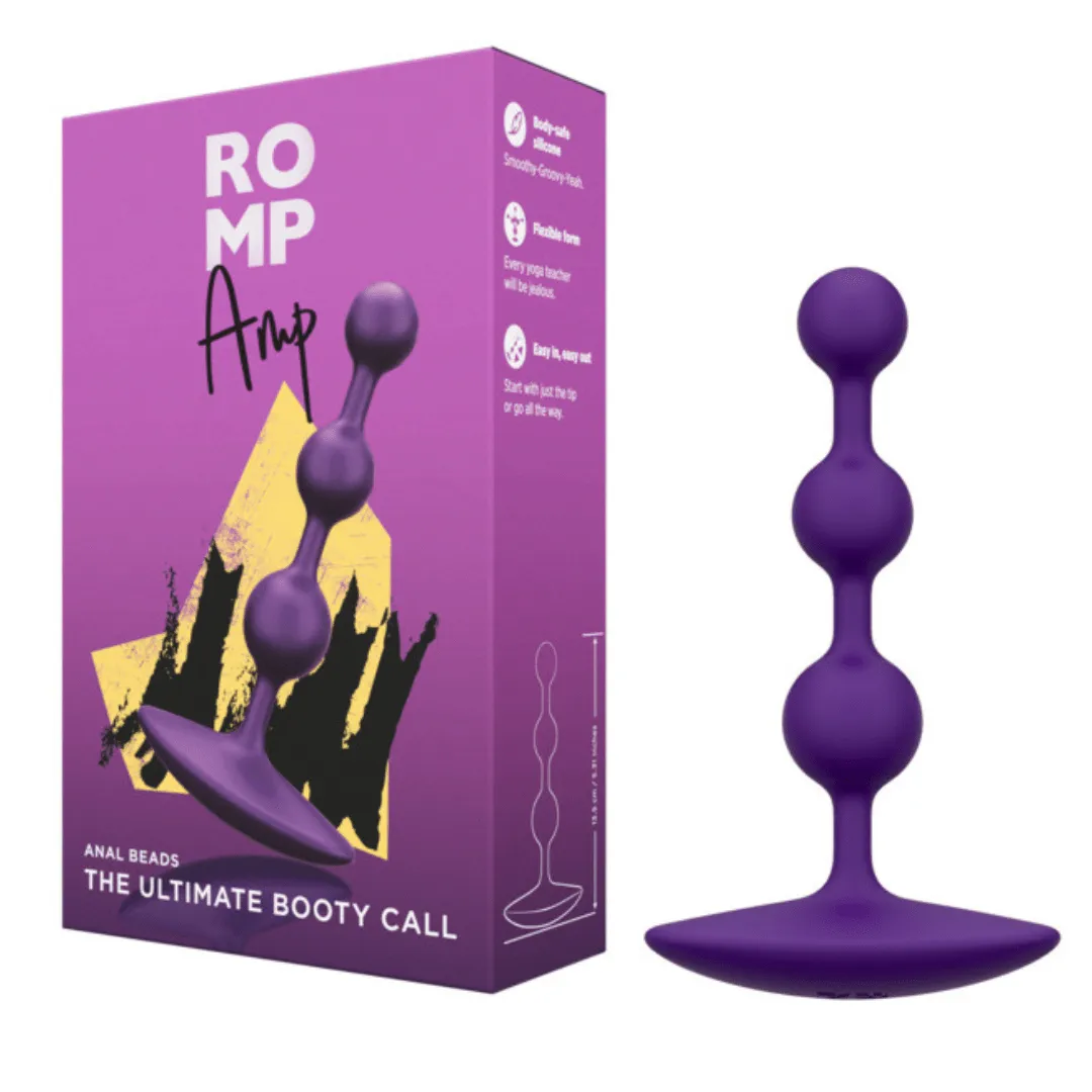 Romp Amp Flexible Purple Anal Beads