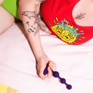 Romp Amp Flexible Purple Anal Beads