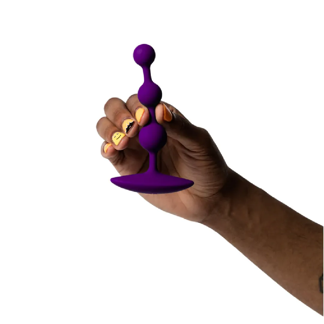 Romp Amp Flexible Purple Anal Beads
