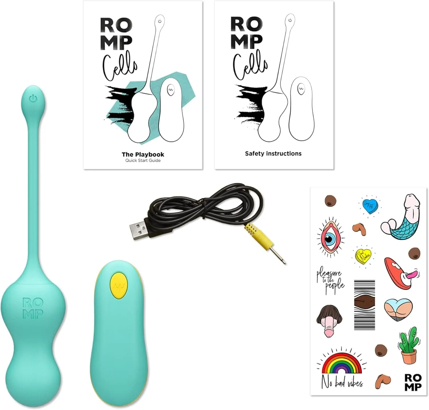 Romp - Cello Remote Control Kegel Balls (Green)