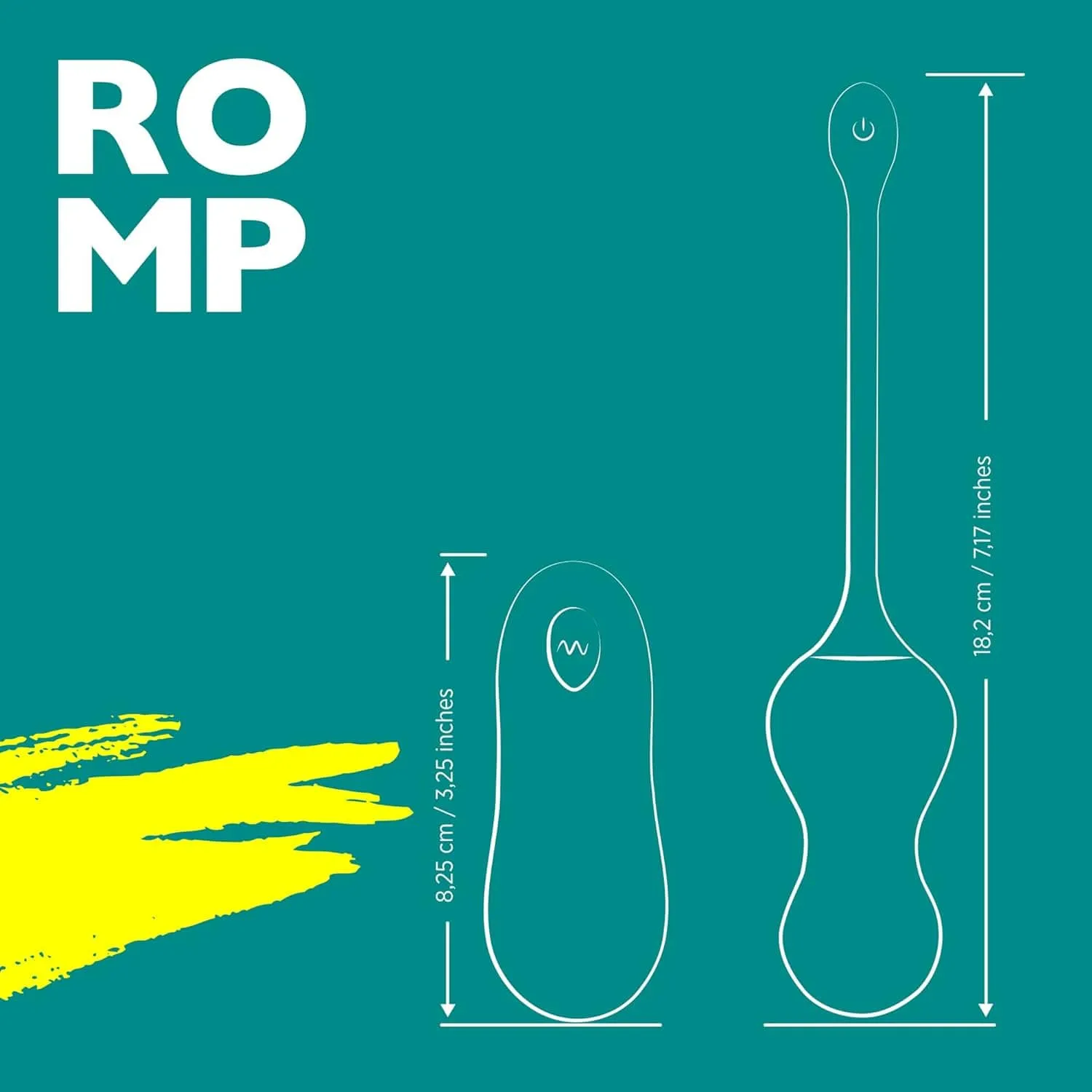 Romp - Cello Remote Control Kegel Balls (Green)