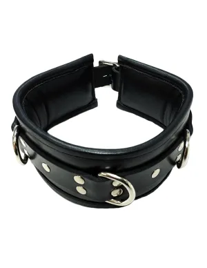 Rouge Leather 3 D-Ring Padded Collar
