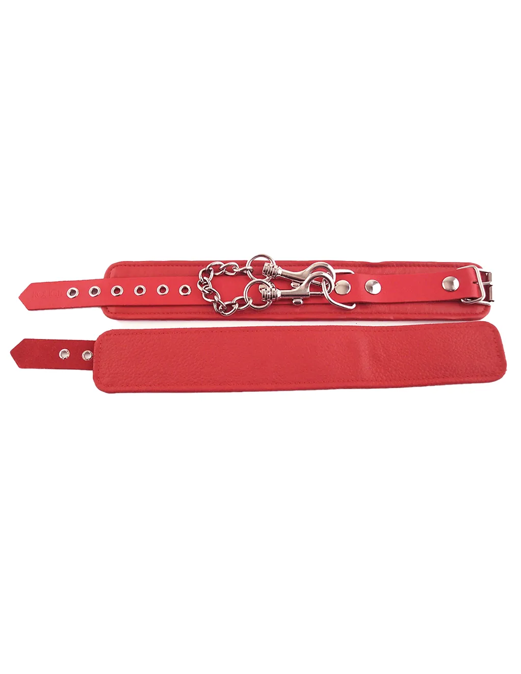 Rouge Leather Wrist Cuffs