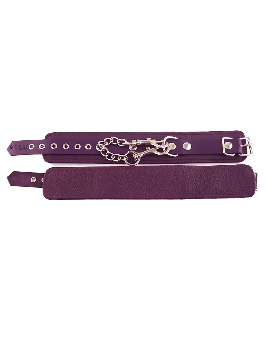 Rouge Leather Wrist Cuffs