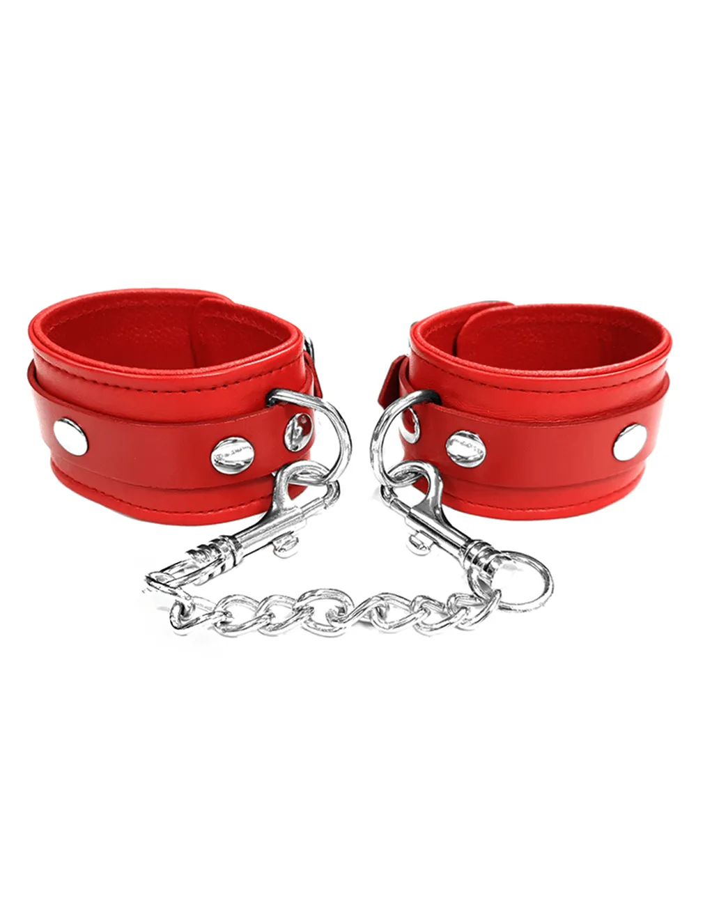 Rouge Leather Wrist Cuffs