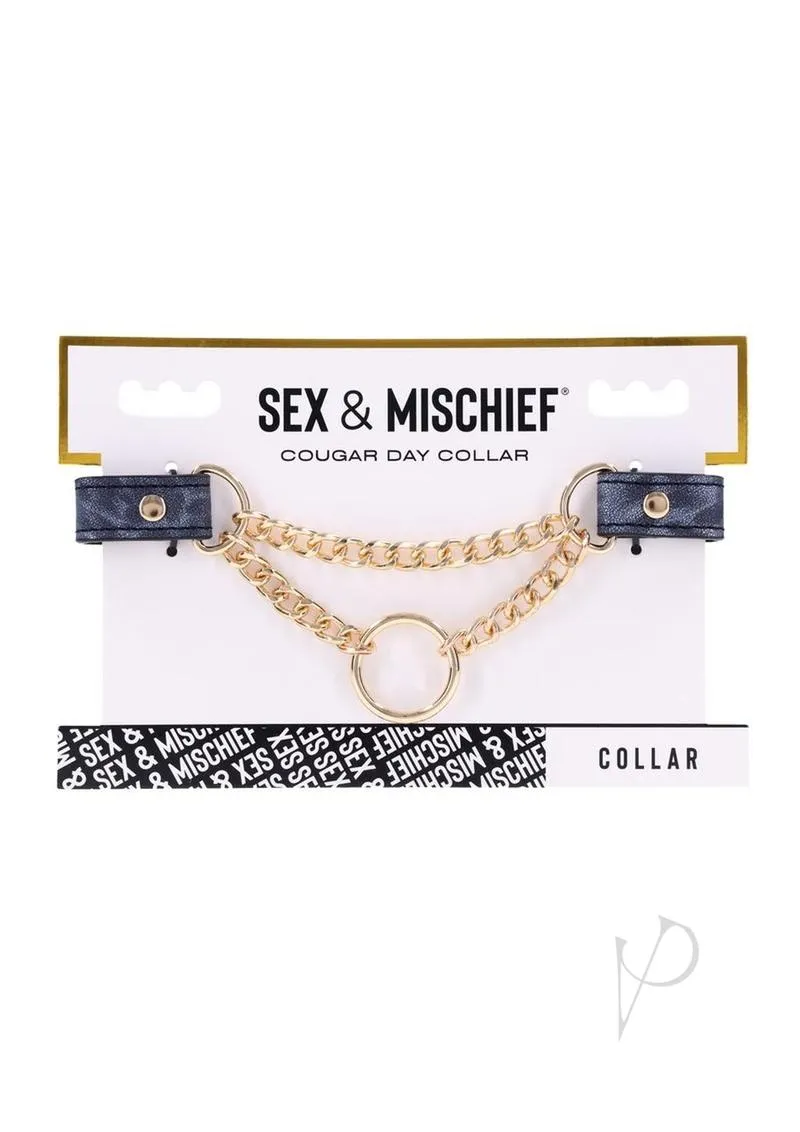 Sandm Cougar Day Collar Nvy/gld