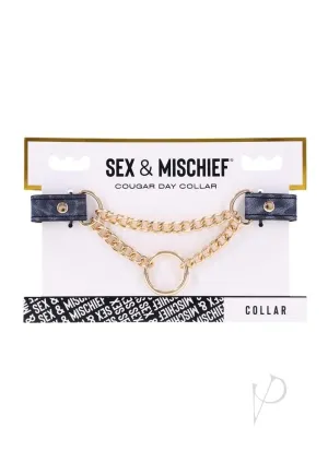 Sandm Cougar Day Collar Nvy/gld