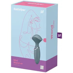 Satisfyer Mini Wand-er Body Massager and Clitoris Stimulator Grey