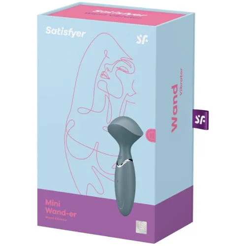 Satisfyer Mini Wand-er Body Massager and Clitoris Stimulator Grey