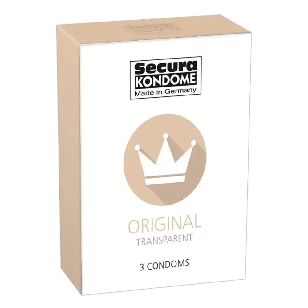 Secura Kondome Pack of 3 Transparent Regular Condoms