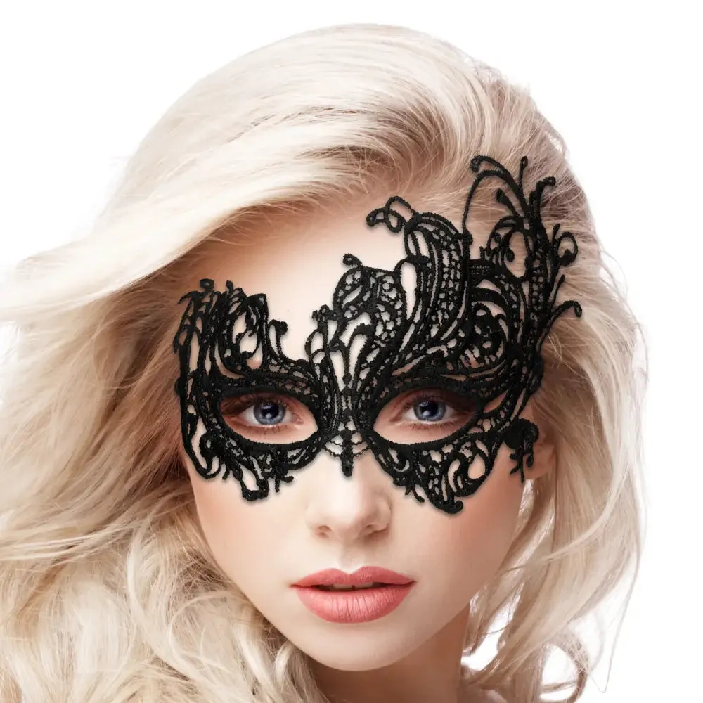 Shots Toys Sexy Black Lace Eye Mask for Women