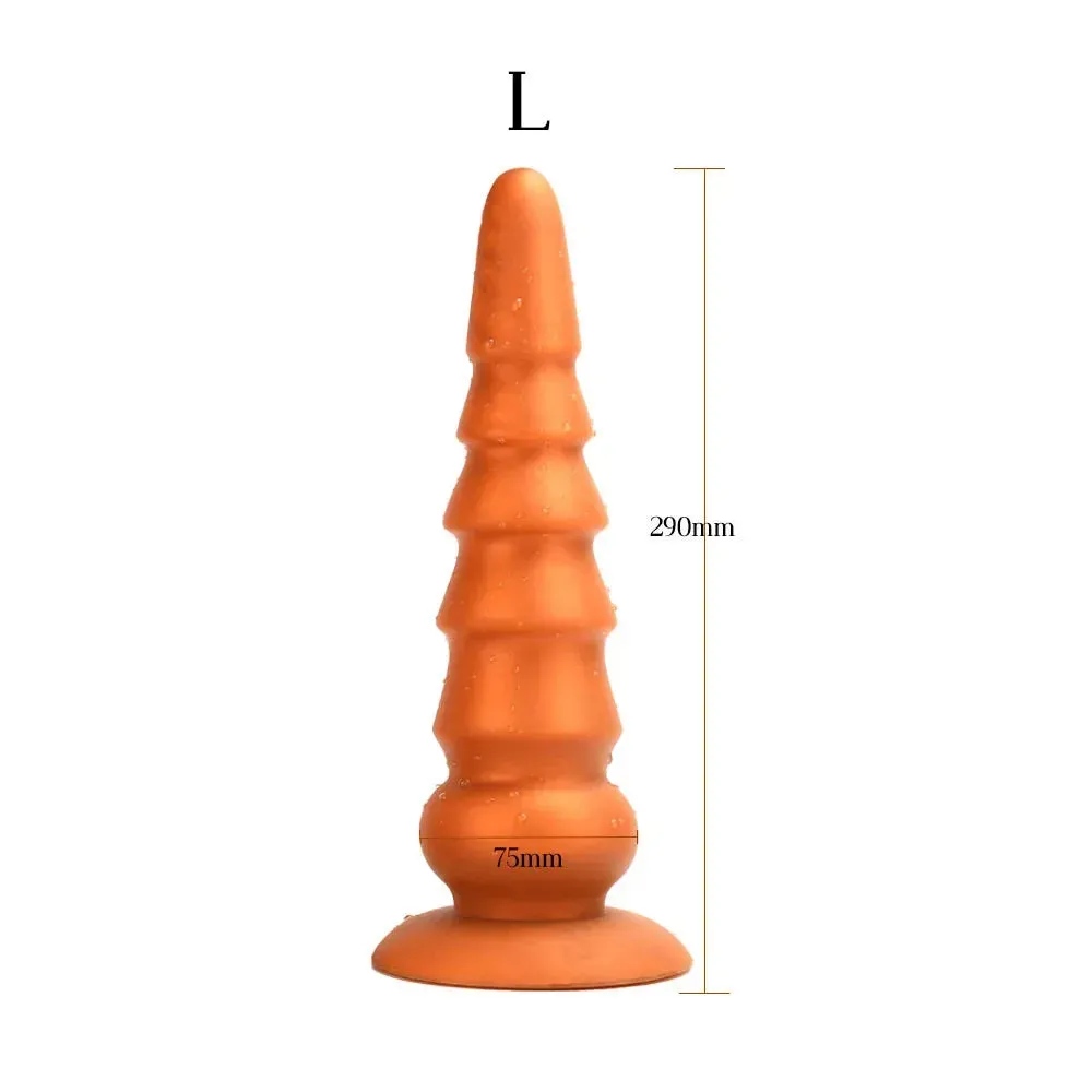Silicone Anal Dildo Butt Plug - Exotic Conical Anal Dilator G Spot Prostate Massager