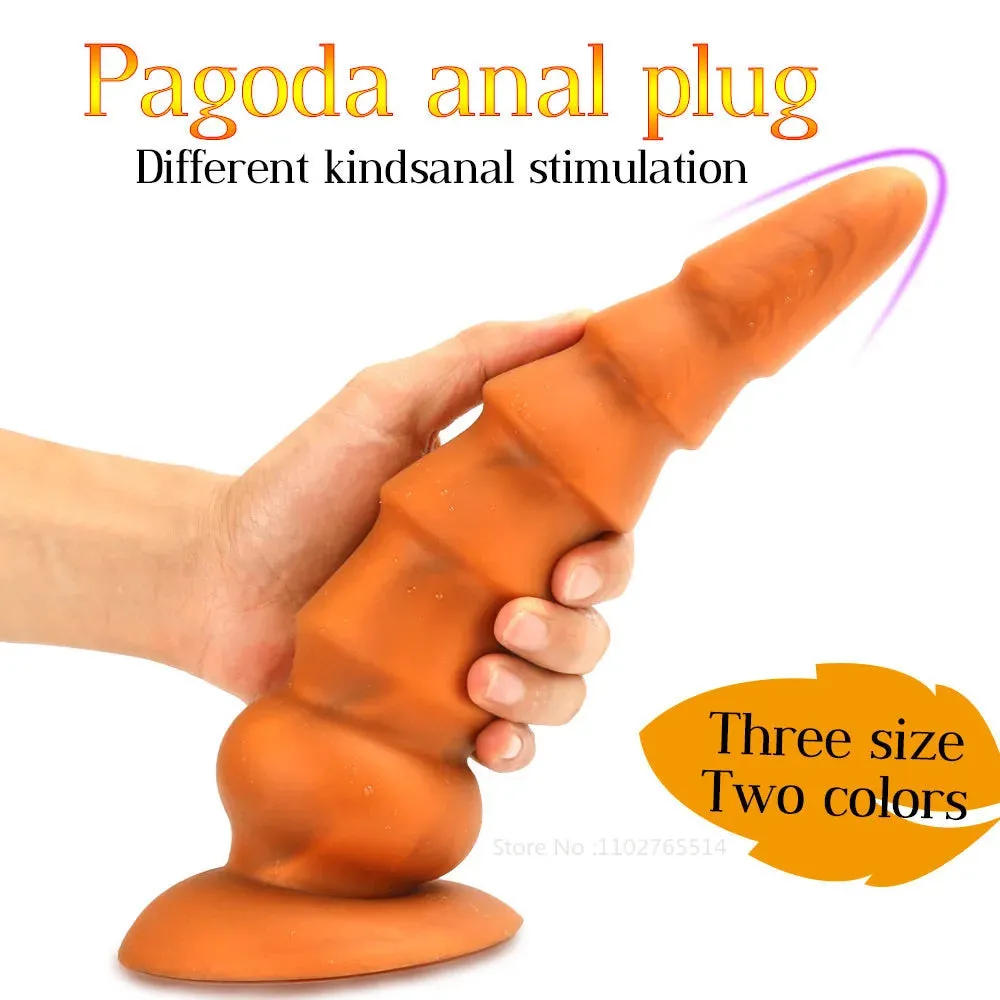 Silicone Anal Dildo Butt Plug - Exotic Conical Anal Dilator G Spot Prostate Massager