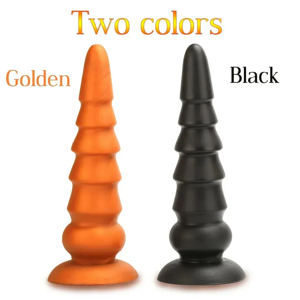 Silicone Anal Dildo Butt Plug - Exotic Conical Anal Dilator G Spot Prostate Massager
