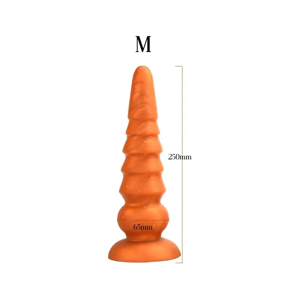 Silicone Anal Dildo Butt Plug - Exotic Conical Anal Dilator G Spot Prostate Massager