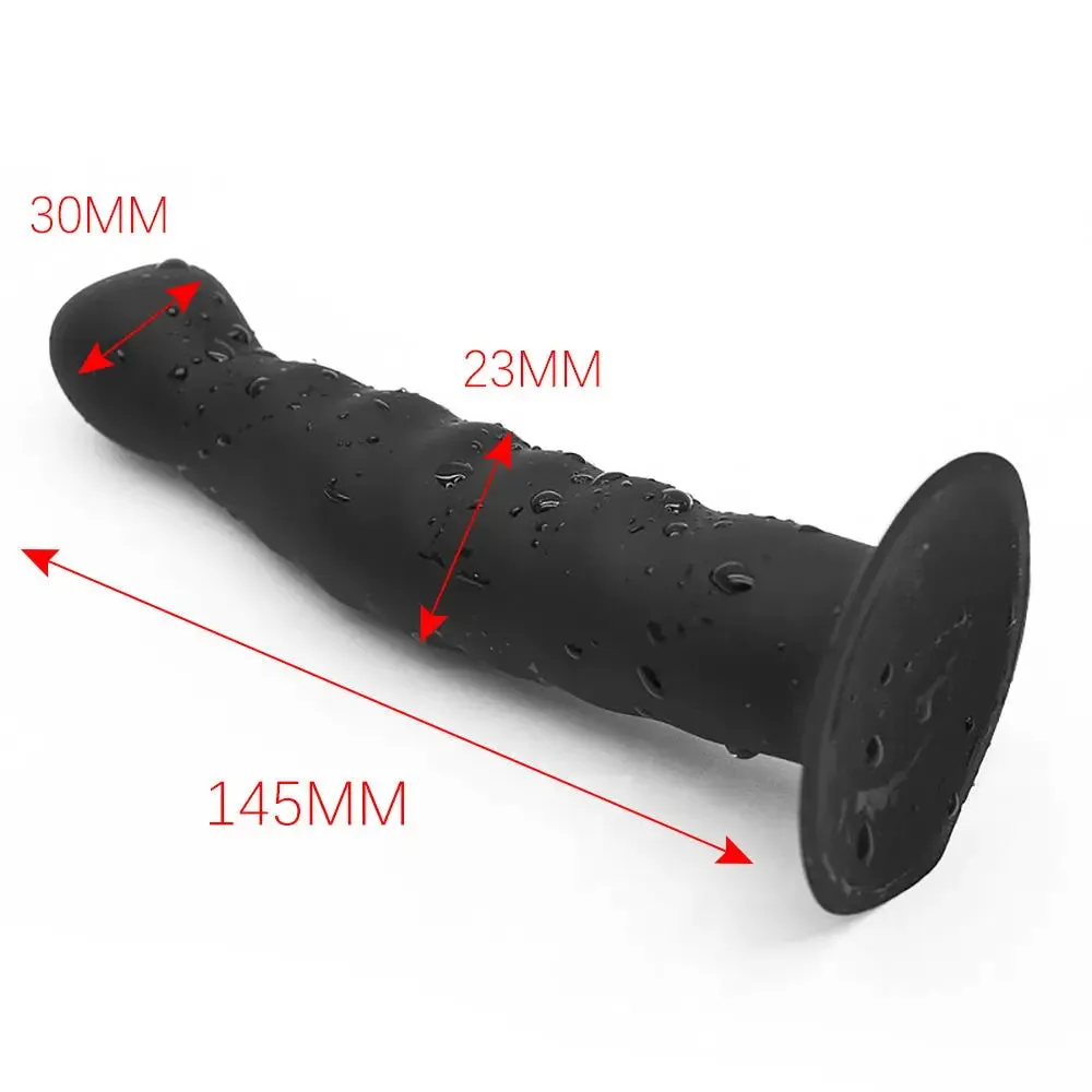 Silicone Butt Plug - 7 Pull Beads Anal Dildo G Spot Prostate Massager