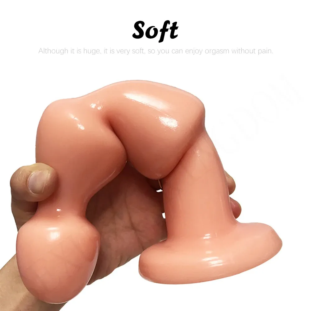 Slim Anal Dildo Butt Plug - Silicone Anal Beads Prostate Massage Stimulator