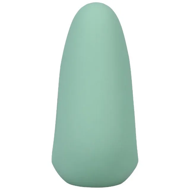Stimulator clitoris DOC JOHNSON Ritual Chi. din silicon moale. 10 funcții de vibrație. rezistent la apă. verde turcoaz
